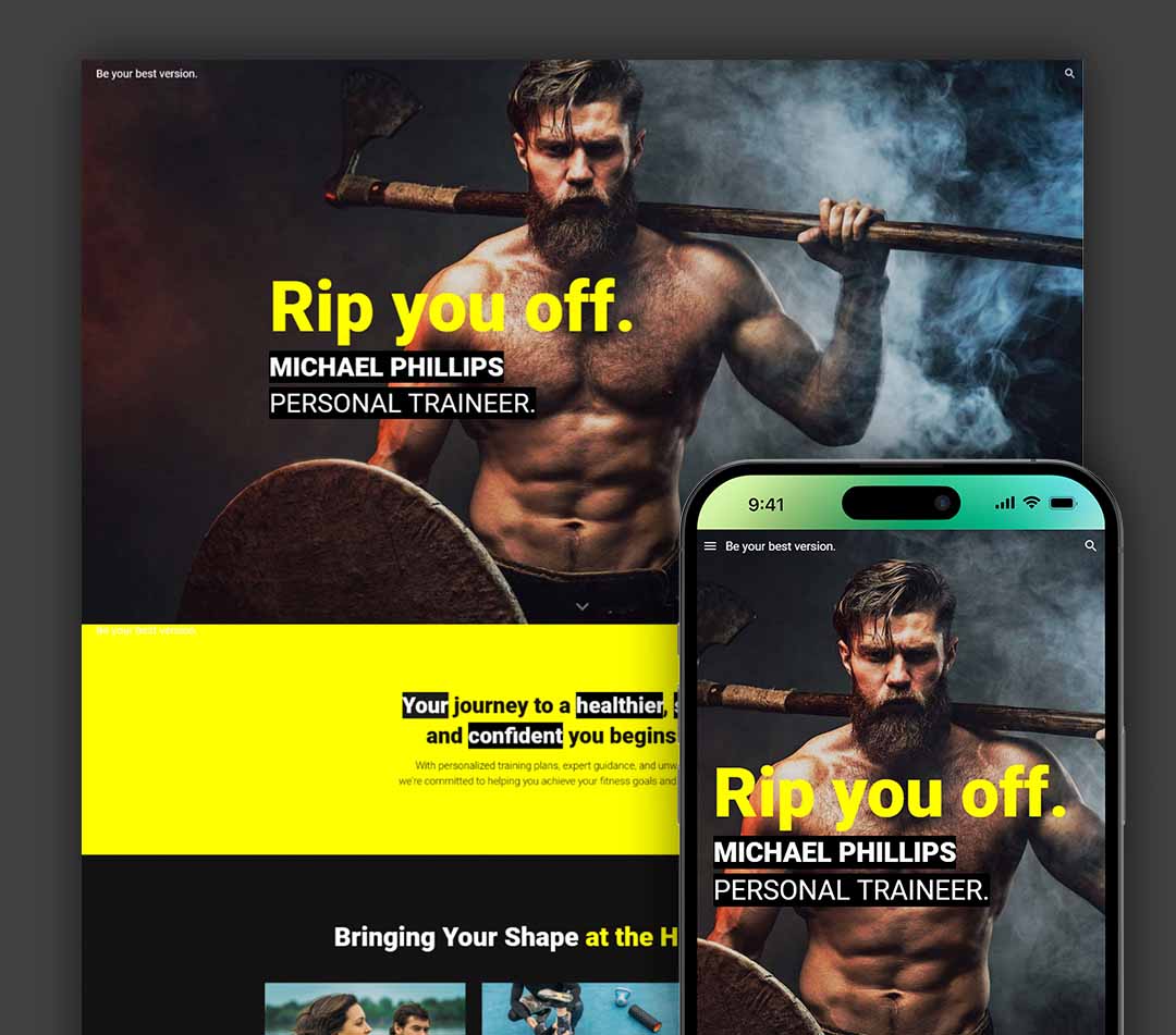 Personal Trainer website template google sites templates website and templates