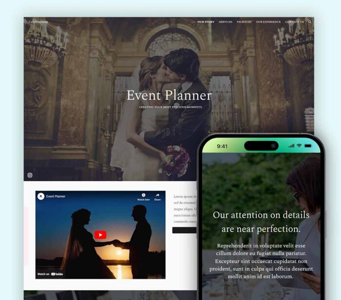 Event Planner Template google sites templates website and templates
