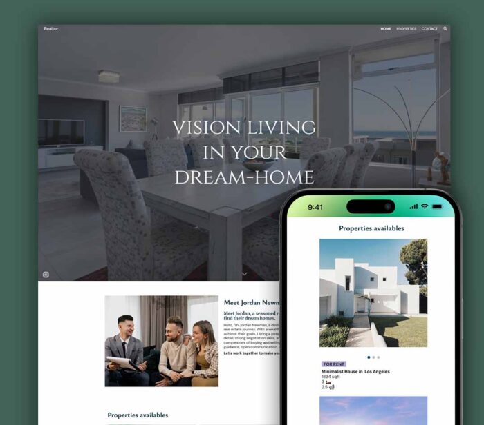 Realtor template google sites templates website and templates