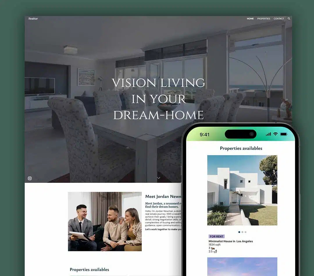 Realtor template google sites templates website and templates