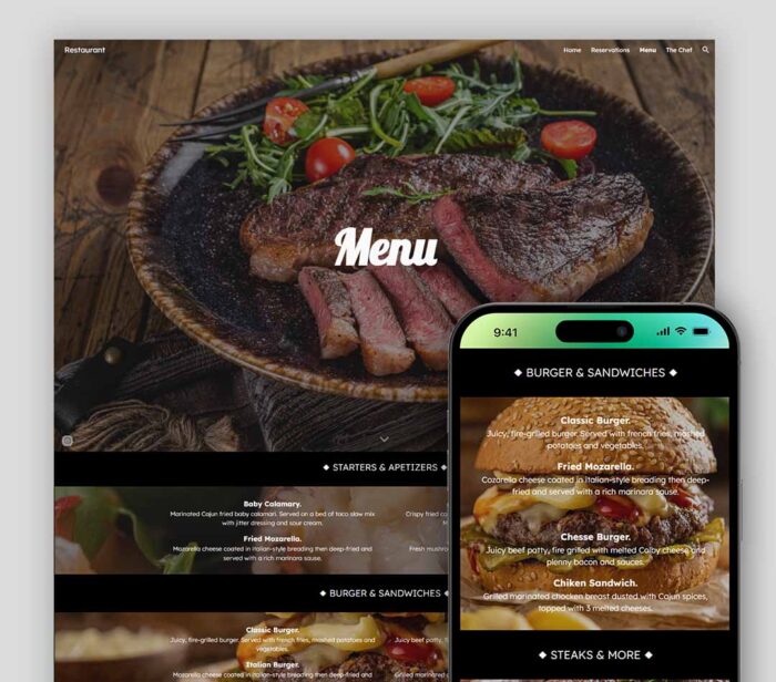 restaurant template google sites templates website and templates