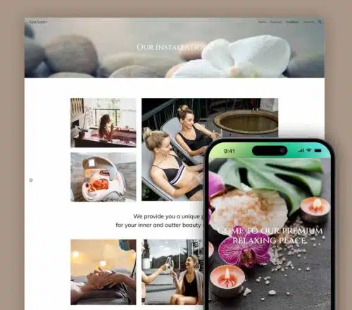 Spa Salon google sites templates website and templates